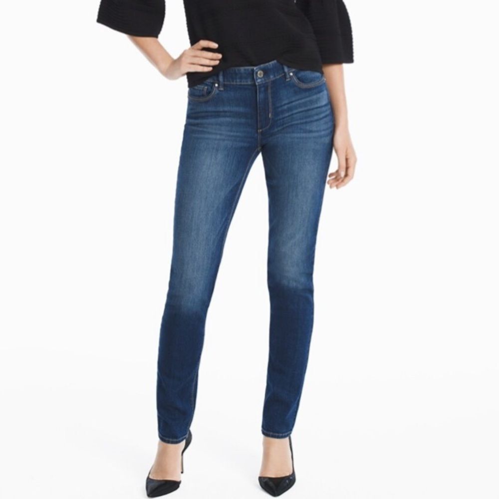 White House Black Market Blue Skinny Jeans